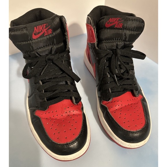 Men's Air Jordan 1 Retro '85 OG High Bred / Banned HV6674-067, Size 8 Red Black - Picture 6 of 10